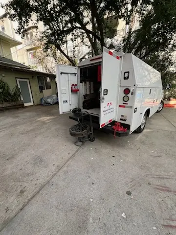 Magnet Plumbing service vehicle on-site for Water Heater Repair in Citrus Grove
